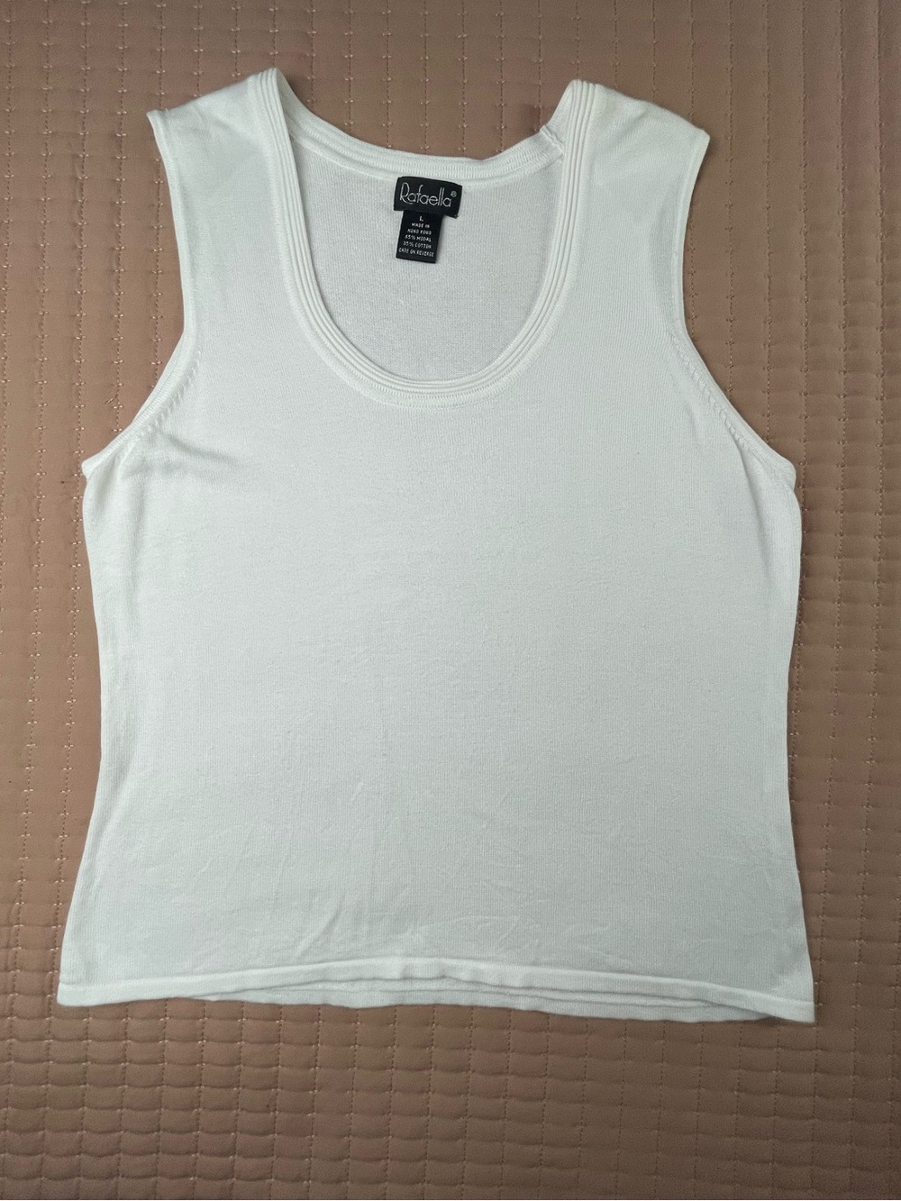VTG Rafaella Knit Tank Top large